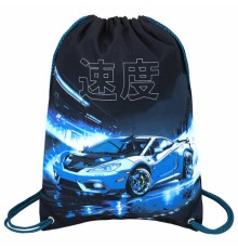 Мешок для обуви BRAUBERG PREMIUM, карман, подкладка, светоотражайка, 43х33 см, Night race, 272425