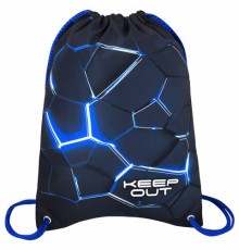 Мешок для обуви BRAUBERG PREMIUM, карман, подкладка, светоотражайка, 43х33 см, Digital lava, 272426