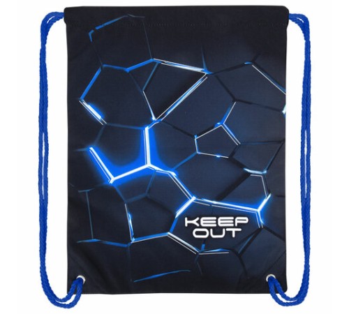 Мешок для обуви BRAUBERG PREMIUM, карман, подкладка, светоотражайка, 43х33 см, Digital lava, 272426