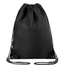 Мешок для обуви BRAUBERG плотный, карман на молнии, подкладка, 43х33 см, Total Black, 272427