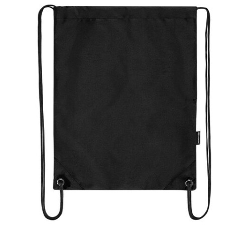 Мешок для обуви BRAUBERG плотный, карман на молнии, подкладка, 43х33 см, Total Black, 272427