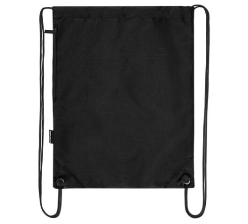 Мешок для обуви BRAUBERG плотный, карман на молнии, подкладка, 43х33 см, Total Black, 272427