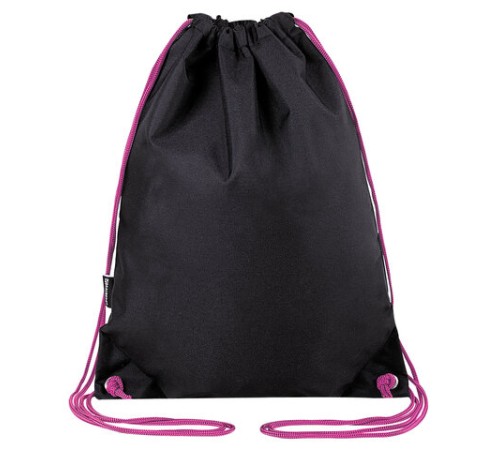 Мешок для обуви BRAUBERG плотный, карман на молнии, подкладка, 43х33 см, Neon Pink, 272428