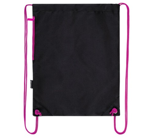 Мешок для обуви BRAUBERG плотный, карман на молнии, подкладка, 43х33 см, Neon Pink, 272428