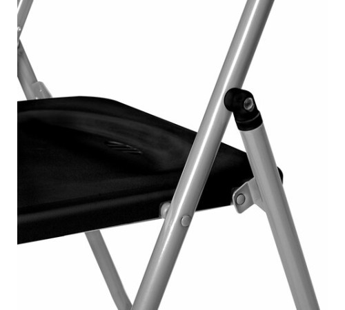 Стул складной BRABIX "Golf Lite CF-017", серебристый каркас, пластик чёрный, 532895 Стул складной BRABIX "Golf Lite CF-017", серебристый каркас, пластик чёрный, 532895
