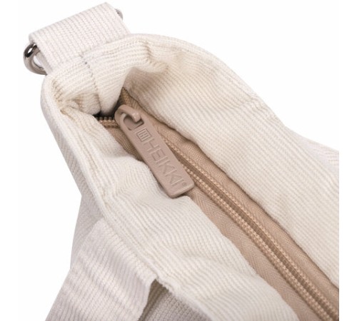 Сумка шоппер HEIKKI VELVET (ХЕЙКИ), вельвет, карманы, 35х32 см, бежевый, 272438