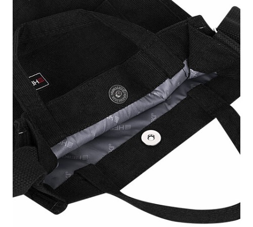 Сумка шоппер HEIKKI MINI (ХЕЙКИ), вельвет, 25х20 см, черный, 272439