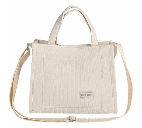 Сумка шоппер HEIKKI MINI (ХЕЙКИ), вельвет, 25х20 см, бежевый, 272440