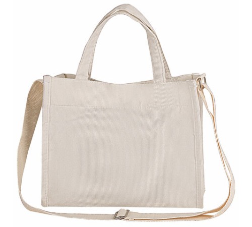 Сумка шоппер HEIKKI MINI (ХЕЙКИ), вельвет, 25х20 см, бежевый, 272440