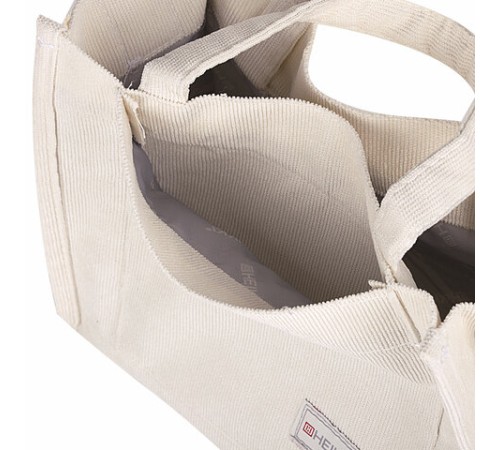 Сумка шоппер HEIKKI MINI (ХЕЙКИ), вельвет, 25х20 см, бежевый, 272440