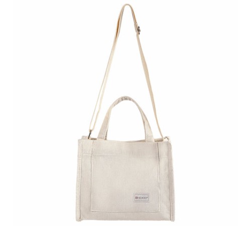 Сумка шоппер HEIKKI MINI (ХЕЙКИ), вельвет, 25х20 см, бежевый, 272440