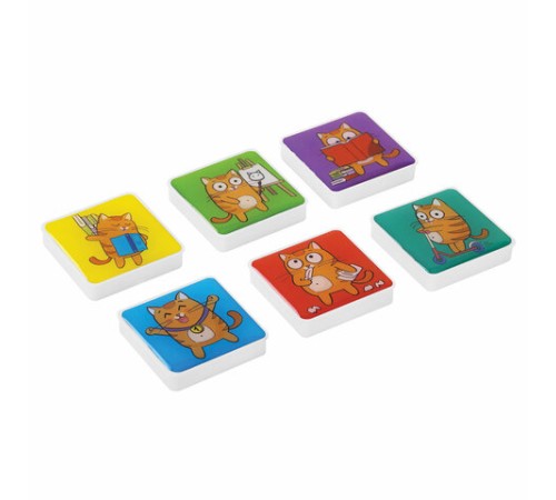 Магниты квадратные стеклянные 35 мм для досок магнитно-маркерных, НАБОР 6 шт., 