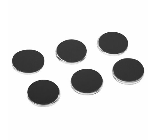 Магниты стеклянные 35 мм для досок магнитно-маркерных, НАБОР 6 шт., 