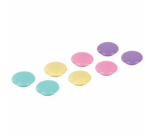 Магниты 30 мм, НАБОР 8 шт., BRAUBERG 