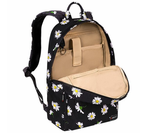 Рюкзак HEIKKI DREAM (ХЕЙКИ) универсальный с карманом для ноутбука, эргономичный, Camomile, 42х26х14 см, 272525