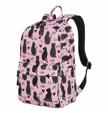 Рюкзак HEIKKI DREAM (ХЕЙКИ) универсальный, с карманом для ноутбука, эргономичный, Cats, 42х26х14 см, 272528