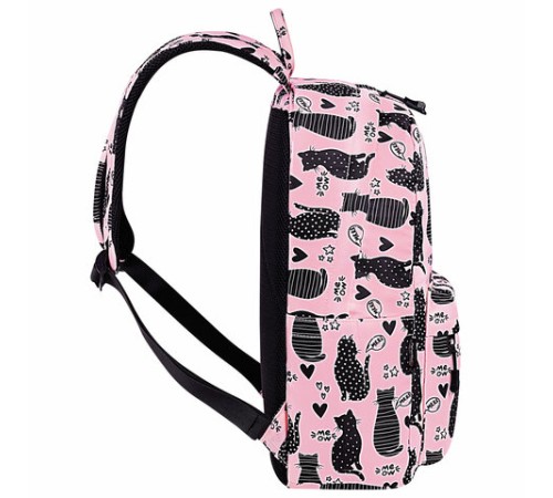 Рюкзак HEIKKI DREAM (ХЕЙКИ) универсальный, с карманом для ноутбука, эргономичный, Cats, 42х26х14 см, 272528