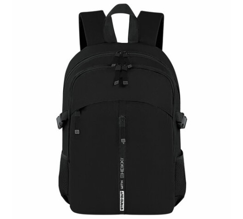 Рюкзак HEIKKI CHOICE (ХЕЙКИ) универсальный, 2 отделения, багажная лента, черный, 42х32х13 см, 272537