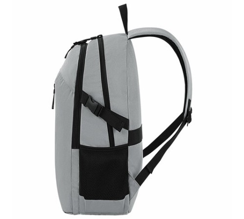 Рюкзак HEIKKI CHOICE (ХЕЙКИ) универсальный, 2 отделения, багажная лента, серый, 42х32х13 см, 272538