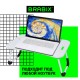 Столик складной для ноутбука/завтрака BRABIX BT-001 (600х400х265 мм), органайзер, белый, 532900
