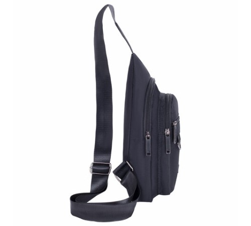 Рюкзак однолямочный HEIKKI DRIVE (ХЕЙКИ), 2 отделения, черный, 30х17х6 см, 272539