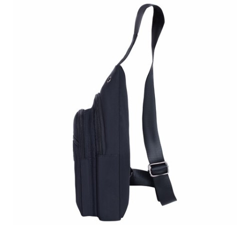 Рюкзак однолямочный HEIKKI DRIVE (ХЕЙКИ), 2 отделения, черный, 30х17х6 см, 272539