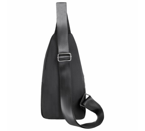 Рюкзак однолямочный HEIKKI DRIVE (ХЕЙКИ), 2 отделения, черный, 30х17х6 см, 272539