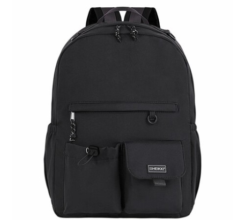 Рюкзак HEIKKI EDITION (ХЕЙКИ) универсальный, 6 карманов, черный, 42х30х14 см, 272540