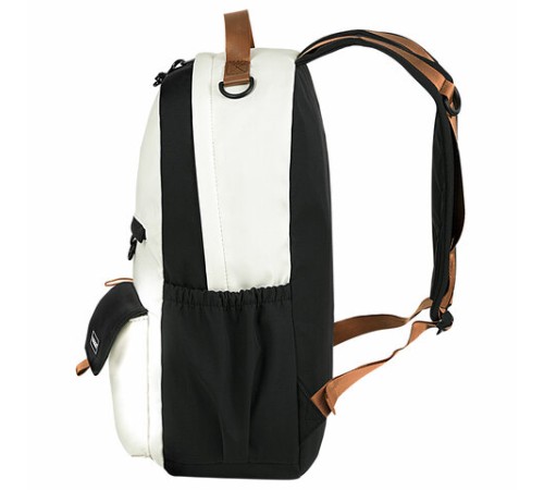 Рюкзак HEIKKI EDITION (ХЕЙКИ) универсальный, 6 карманов, бежевый/черный, 42х30х14 см, 272541