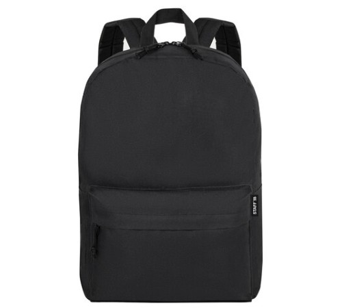 Рюкзак STAFF WALKER универсальный, с карманом, черный, 43х30х12 см, 272542