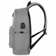 Рюкзак HEIKKI ACTIVE (ХЕЙКИ) универсальный, отделение для ноутбука, USB-порт, серый, 44х31х14 см, 272561