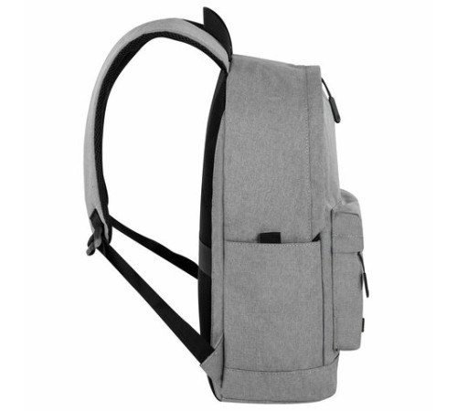 Рюкзак HEIKKI ACTIVE (ХЕЙКИ) универсальный, отделение для ноутбука, USB-порт, серый, 44х31х14 см, 272561