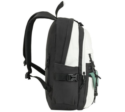 Рюкзак HEIKKI BLOCKS (ХЕЙКИ) универсальный, 2 отделения, черный/бирюзовый/бежевый, 44х32х17 см, 272562