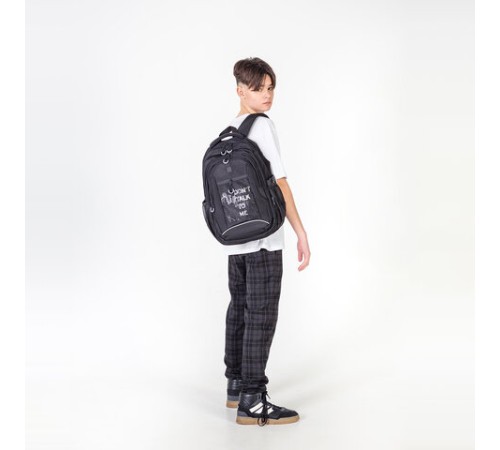 Рюкзак BRAUBERG CONTENT универсальный, 3 отделения, светоотражающий принт, 