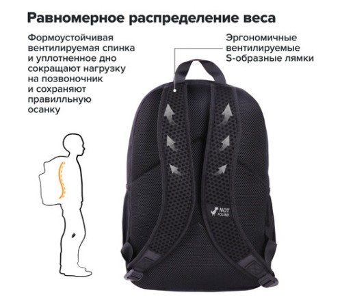 Рюкзак BRAUBERG FASHION CITY универсальный, 2 отделения, 