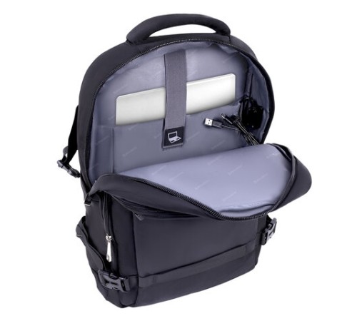 Рюкзак BRAUBERG FUNCTIONAL с отделением для ноутбука, 2 отделения, USB-порт, Solid, 46х31х15 см, 272575