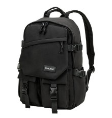 Рюкзак HEIKKI FUSION (ХЕЙКИ) универсальный, отделение для ноутбука, карман-антивор, черный, 43х30х14 см, 272577