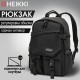 Рюкзак HEIKKI FUSION (ХЕЙКИ) универсальный, отделение для ноутбука, карман-антивор, черный, 43х30х14 см, 272577