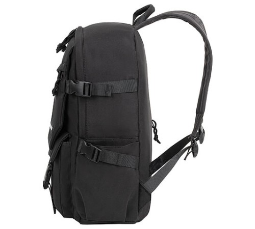 Рюкзак HEIKKI FUSION (ХЕЙКИ) универсальный, отделение для ноутбука, карман-антивор, черный, 43х30х14 см, 272577