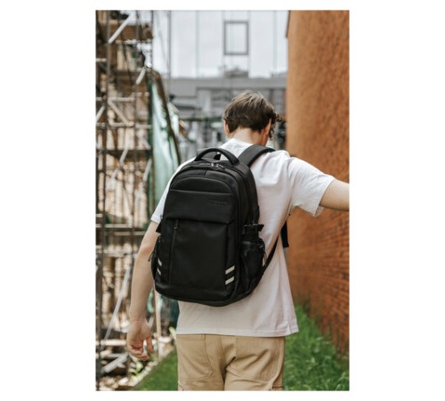 Рюкзак HEIKKI CHALLENGE (ХЕЙКИ) универсальный, 2 отделения, отделение для ноутбука, черный, 47х32х17 см, 272580