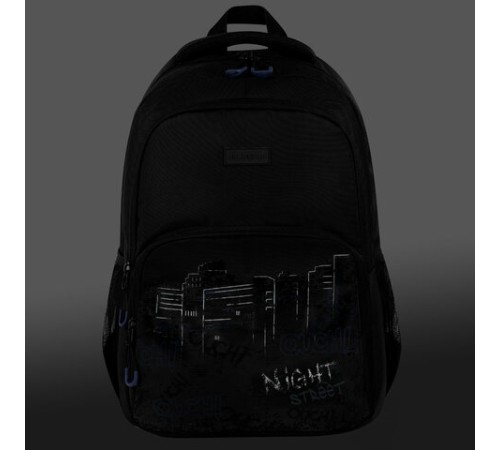 Рюкзак BRAUBERG CONCEPT универсальный, 2 отделения, светоотражающий принт, 