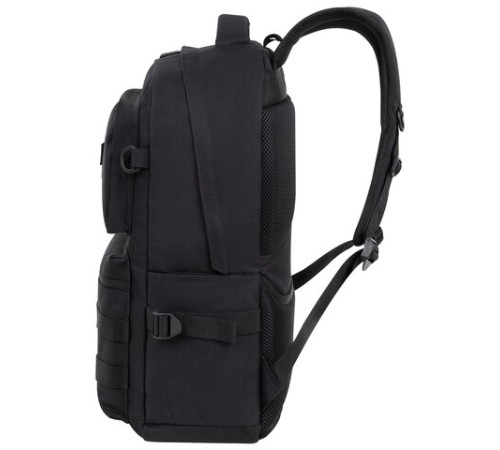 Рюкзак HEIKKI STRATEGY (ХЕЙКИ) универсальный, отделение для ноутбука, багажная лента, черный, 46х31х13 см, 272583