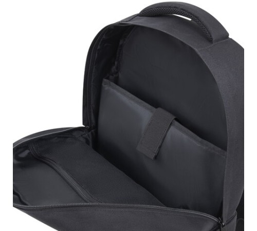 Рюкзак HEIKKI STRATEGY (ХЕЙКИ) универсальный, отделение для ноутбука, багажная лента, черный, 46х31х13 см, 272583