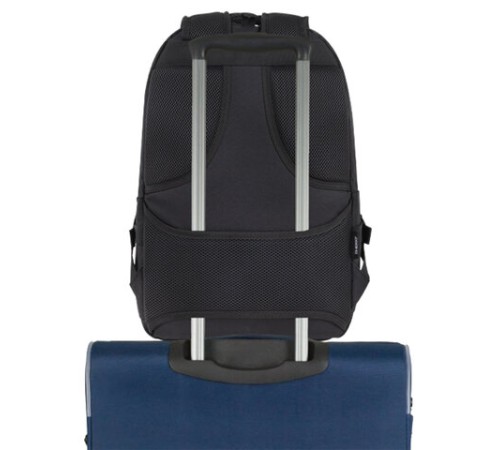 Рюкзак HEIKKI STRATEGY (ХЕЙКИ) универсальный, отделение для ноутбука, багажная лента, черный, 46х31х13 см, 272583