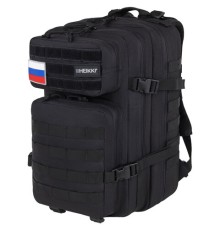 Рюкзак HEIKKI STRATEGY (ХЕЙКИ) тактический, 2 отделения, система Молле, черный, 46х30х20 см, 272584