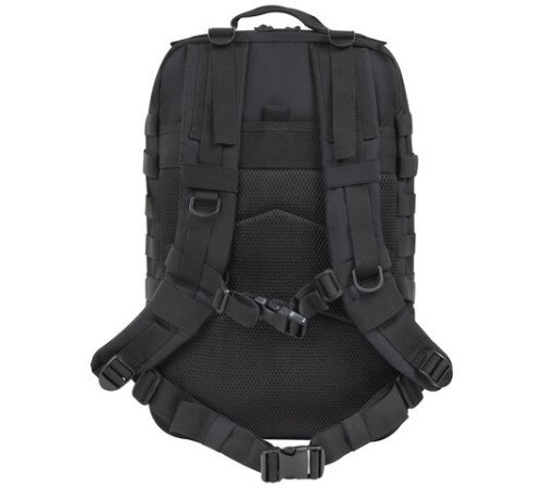 Рюкзак HEIKKI STRATEGY (ХЕЙКИ) тактический, 2 отделения, система Молле, черный, 46х30х20 см, 272584
