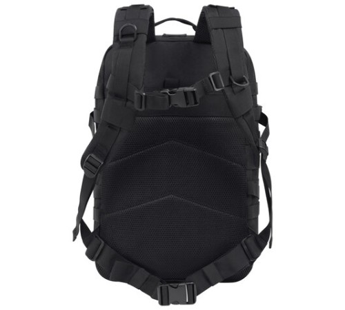 Рюкзак HEIKKI STRATEGY (ХЕЙКИ) тактический, 2 отделения, система Молле, черный, 46х30х20 см, 272584