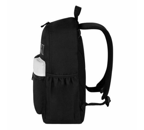 Рюкзак HEIKKI UNIQUE (ХЕЙКИ) универсальный, 6 карманов, черный с белыми вставками, 42х29х16 см, 272585