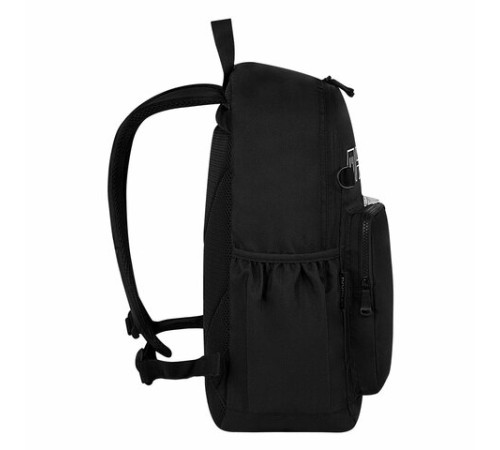 Рюкзак HEIKKI UNIQUE (ХЕЙКИ) универсальный, 6 карманов, черный с белыми вставками, 42х29х16 см, 272585