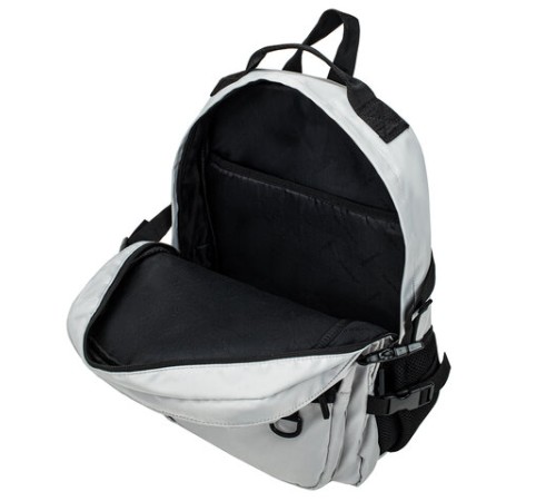 Рюкзак HEIKKI TRILL (ХЕЙКИ) универсальный, 3 отделения, серый с черными вставками, 43х31х14 см, 272586